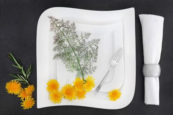 White Porcelain Tableware — Stock Photo, Image