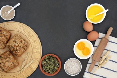 Kabak Çekirdeği rulo ve malzemeler