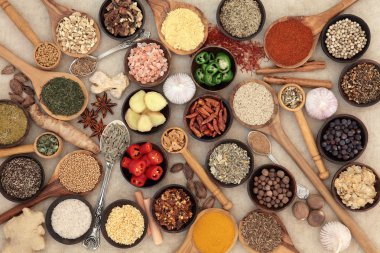 Arka plan bitki ve baharat