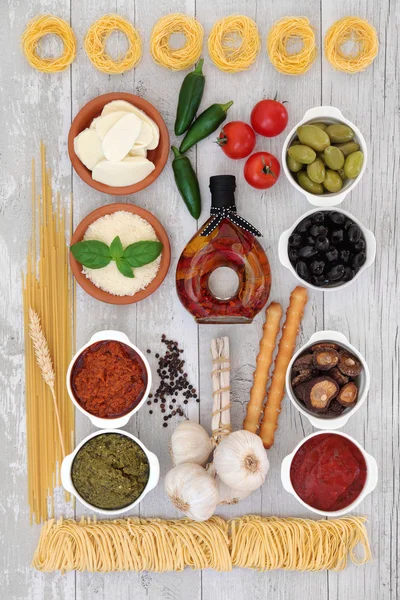 Cibo mediterraneo sano — Foto Stock