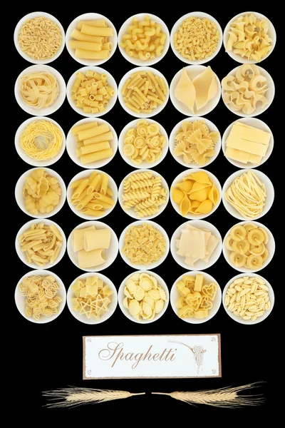 Spaghetti Pasta collectie — Stockfoto