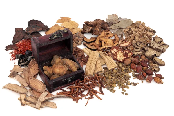 Chinese Herb Selection — Stock Photo, Image