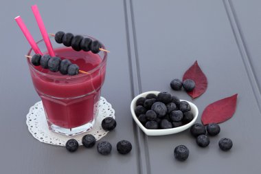 Blueberry Smoothie meyve suyu içecek