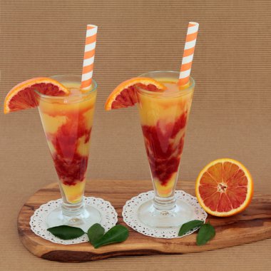 Blood Orange Fruit Juice Drink clipart