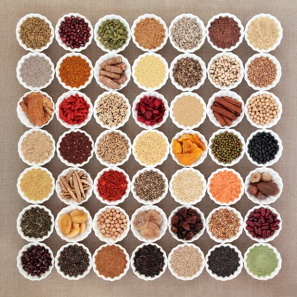 Large Dried Superfood Selection — Stock Photo, Image
