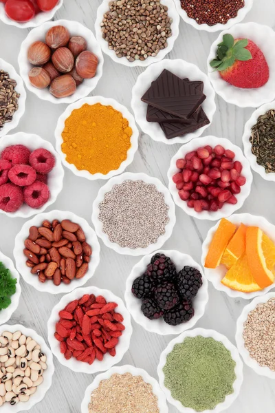 Healthy Superfood Selection — Stock Photo, Image