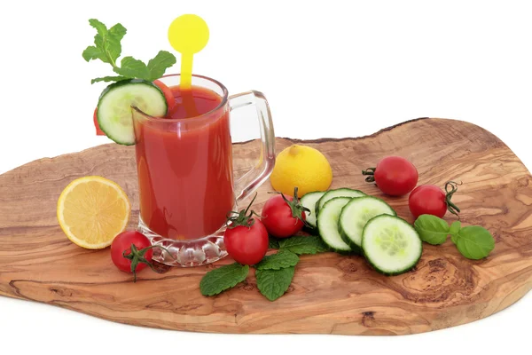 Pomidorowy sok zdrowia napój — Zdjęcie stockowe