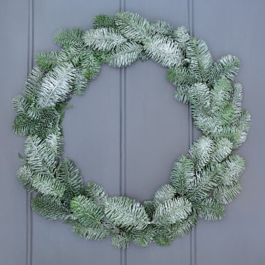 Blue Spruce Fir Christmas Wreath clipart