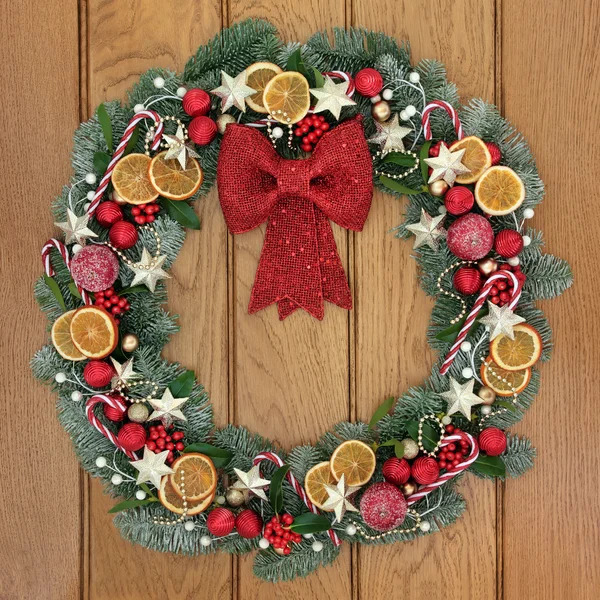 Grinalda decorativa de Natal — Fotografia de Stock