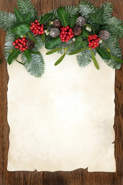 Vintage Christmas Corner Desing Series On Parchment Paper Stock Photo,  Picture and Royalty Free Image. Image 5647170.