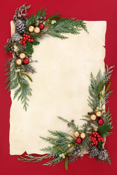 圣诞节抽象背景边框 — 图库照片