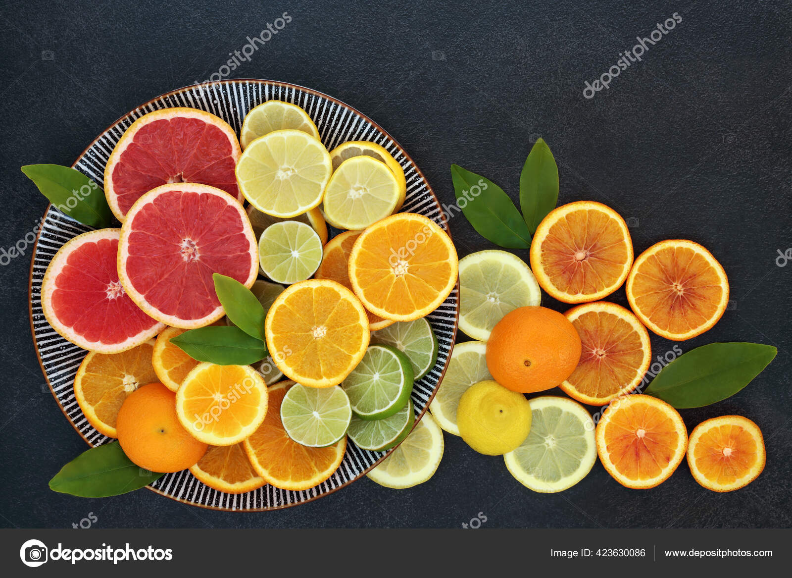 Mediterranean Healthy Citrus Fruit Selection Immune Boost Oranges