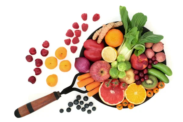 Ovoce Zelenina Vysokým Obsahem Antioxidantů Které Neutralizují Volné Radikály Také — Stock fotografie