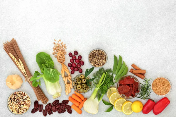 Cholesterinarme Vegane Reformkost Für Ein Gesundes Herz Mit Omega Fettsäuren — Stockfoto