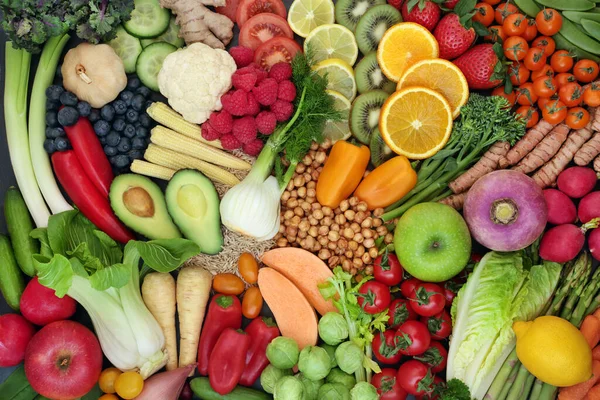 Die Gesündeste Vegane Nahrungsmittelkollektion Der Welt Für Eine Gute Gesundheit — Stockfoto