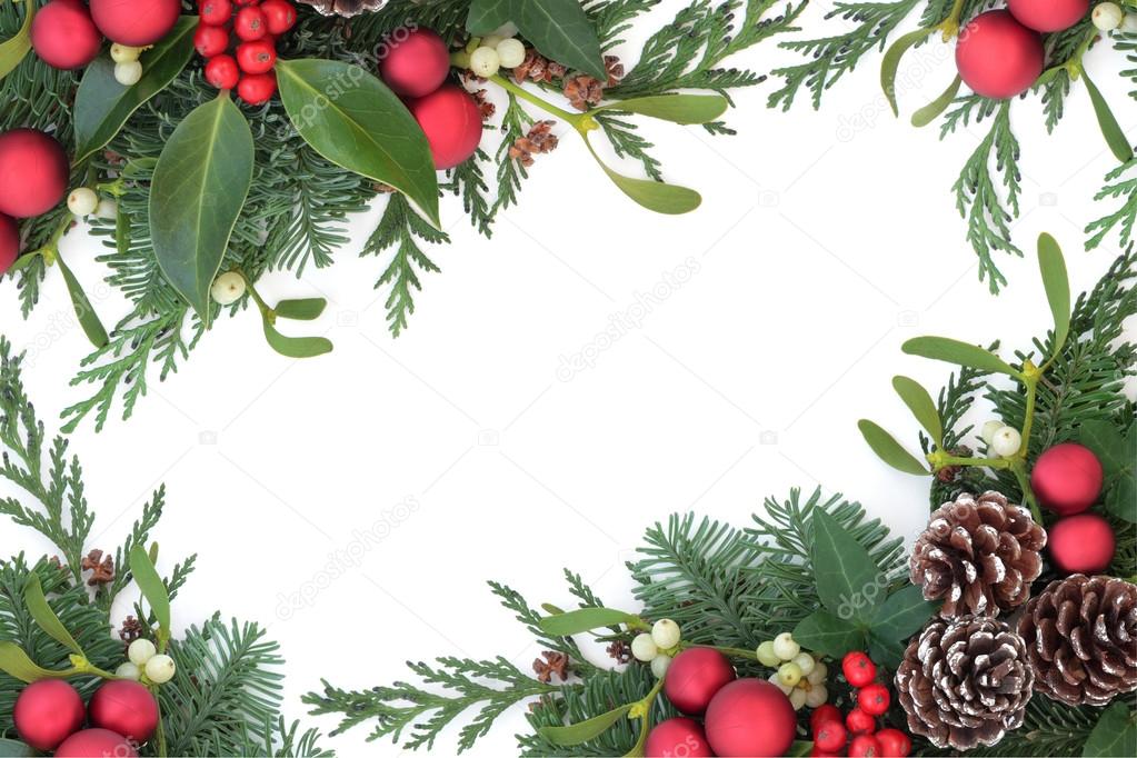 Red Bauble Border