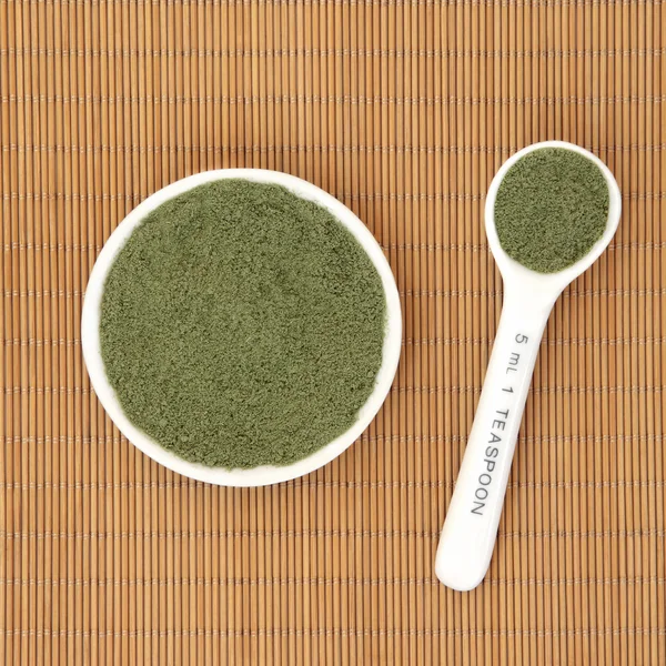 Pó de ervas Moringa Oleifera — Fotografia de Stock