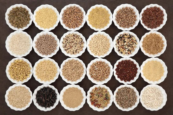 Healthy Grains and Cereals — Stock Photo, Image