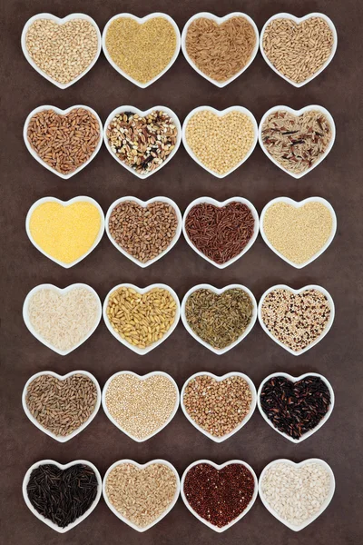 곡물 음식 샘플러 — 스톡 사진