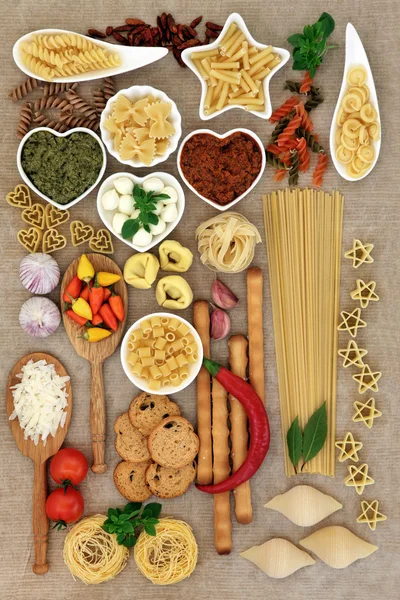 Italian Food Collage — Stock Photo, Image