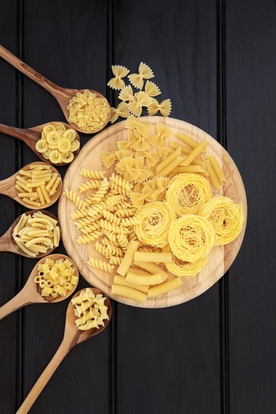 Pasta on Wood — Stock Photo, Image