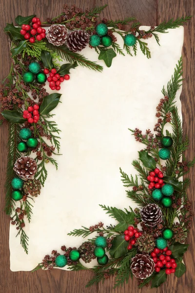 Christmas Decorative Border — Stock Photo, Image