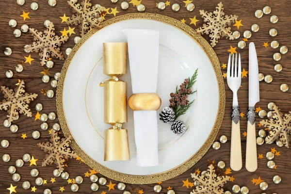 Jul middag plats inställningen — Stockfoto