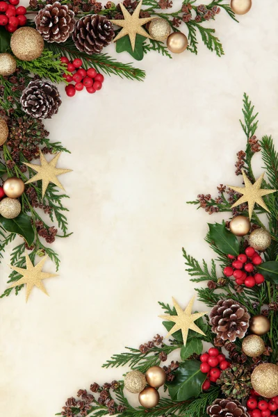 Christmas Decorative Border — Stock Photo, Image