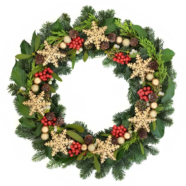 Snowflake Wreath — Stock Photo, Image