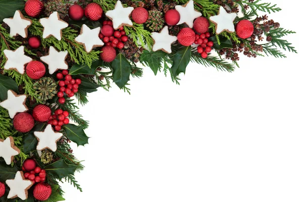 Christmas background border — Stock Photo, Image