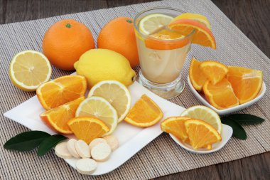 Portakal ve limon içecek