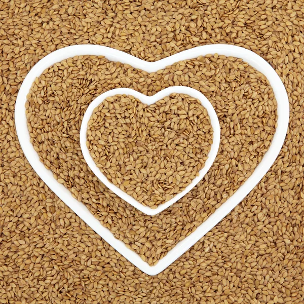 Golden Flax Seed Salud Alimentos — Foto de Stock