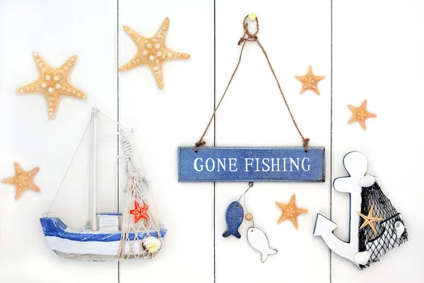 Gone Fishing Decorative Abstract — Stock Photo, Image