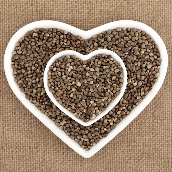 Hampa Seed hälsokost — Stockfoto