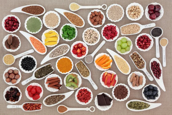 Große Superfood-Sammlung — Stockfoto