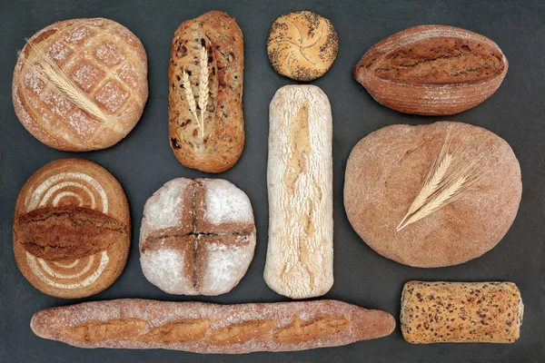 Rustykalne chleba wybór — Zdjęcie stockowe