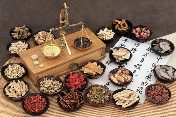 Medicina vegetale cinese — Foto Stock