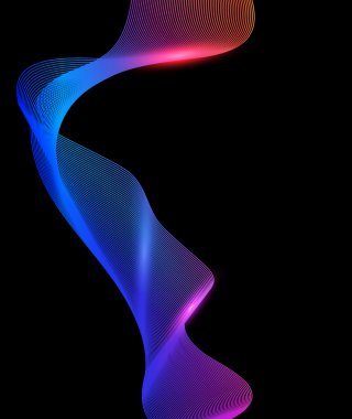 neon hatları ile arka plan