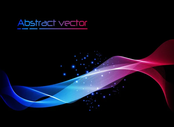 Abstrakt bakgrund med neon linjer — Stock vektor