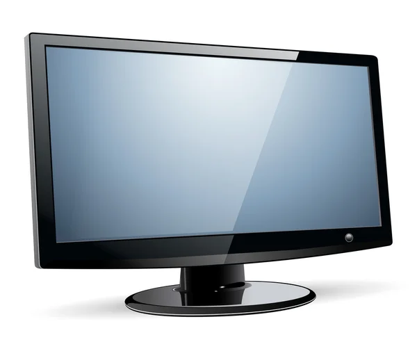 Telewizor monitor na białym tle — Wektor stockowy