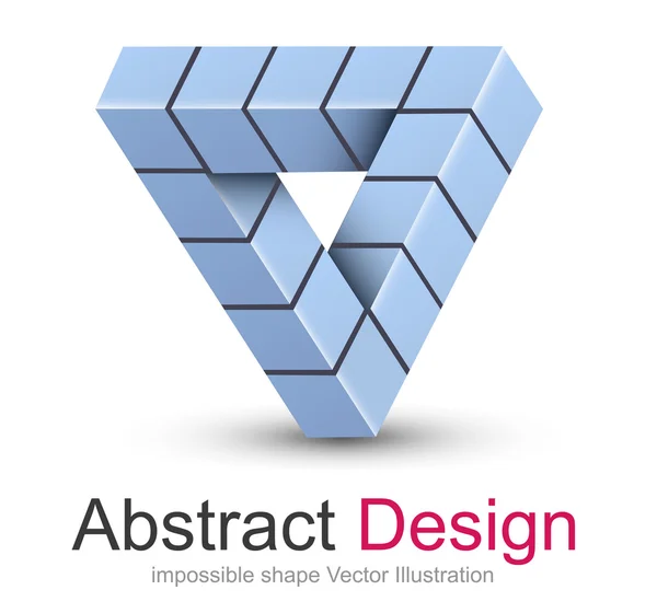 Logo 3d design — Stock vektor