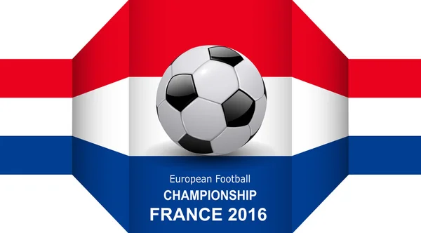 Championnat d'Europe de football fond 3D — Image vectorielle