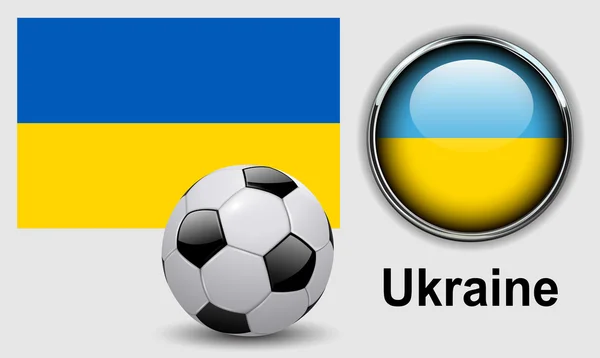 Symbole der ukrainischen Flagge — Stockvektor