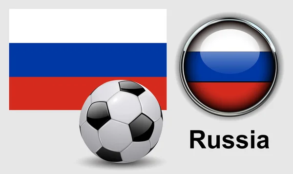 Rusia iconos de la bandera — Vector de stock