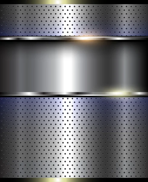 Metallischer 3D-Hintergrund — Stockvektor