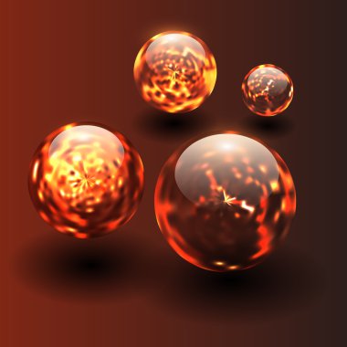 magma topları ile arka plan,