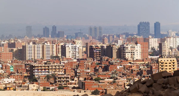 Cairo udsigt fra Giza plateauet - Stock-foto