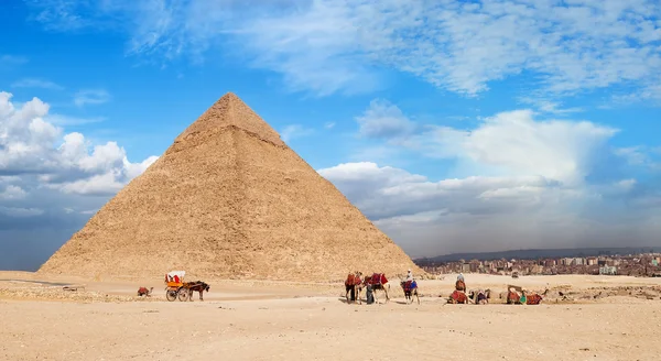 Giza pyramidy Cheops — Stock fotografie