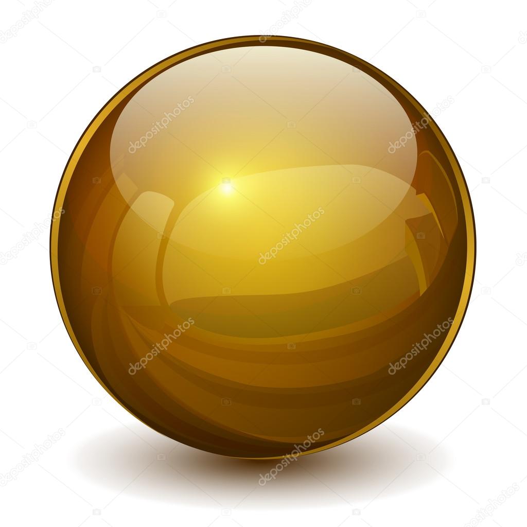 3D glass sphere