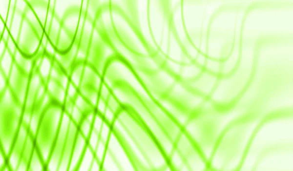 Fundo Abstrato Verde Ondas Linhas Sedosas Ilustração Vetorial —  Vetores de Stock